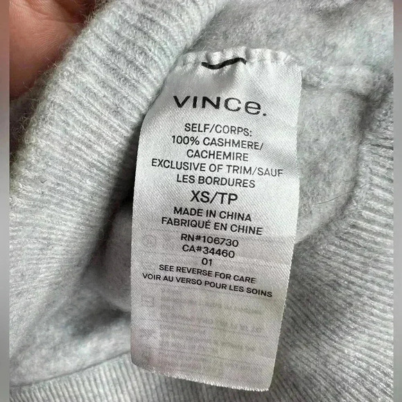 Vince 100% Cashmere Sweater Size XS - Picture 3 of 5
